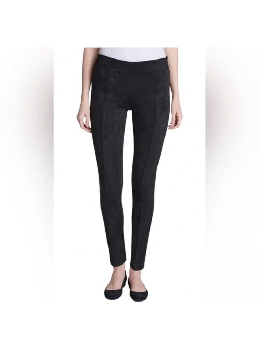 Andrew Marc Faux Suede Career Business Casual Soft Pull-on Pants M